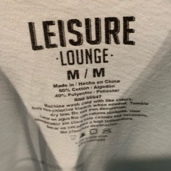 Leisure Lounge Men’s T-shirt, SZ M - Picture 2 of 3